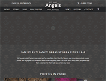 Tablet Screenshot of angelsfancydress.com